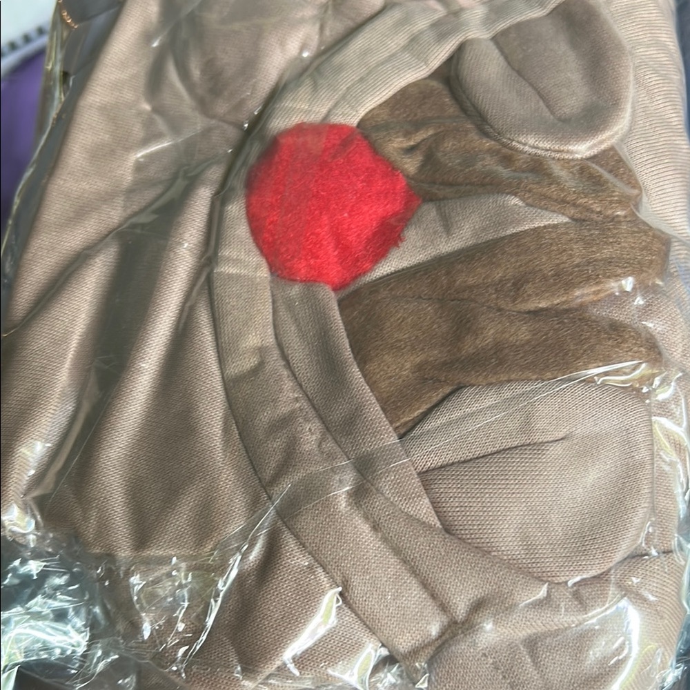 Dog hoodie sweatshirt with reindeer antlers - Picture 10 of 11
